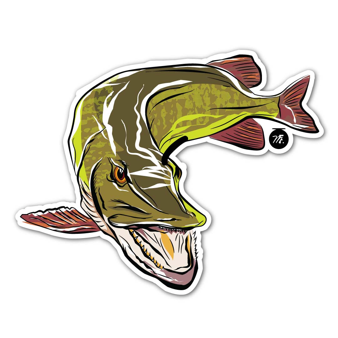 Musky Fool™ Mean Mama Sticker