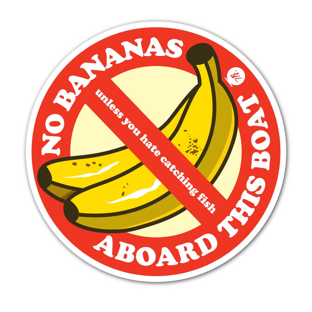 Musky Fool™ No Bananas Sticker