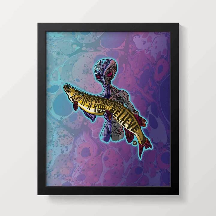Musky Fool™ Musky Martian Poster