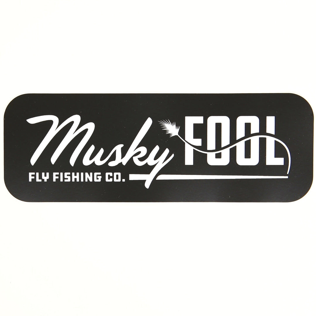 Logotipo de tonto almizclero Pegatina