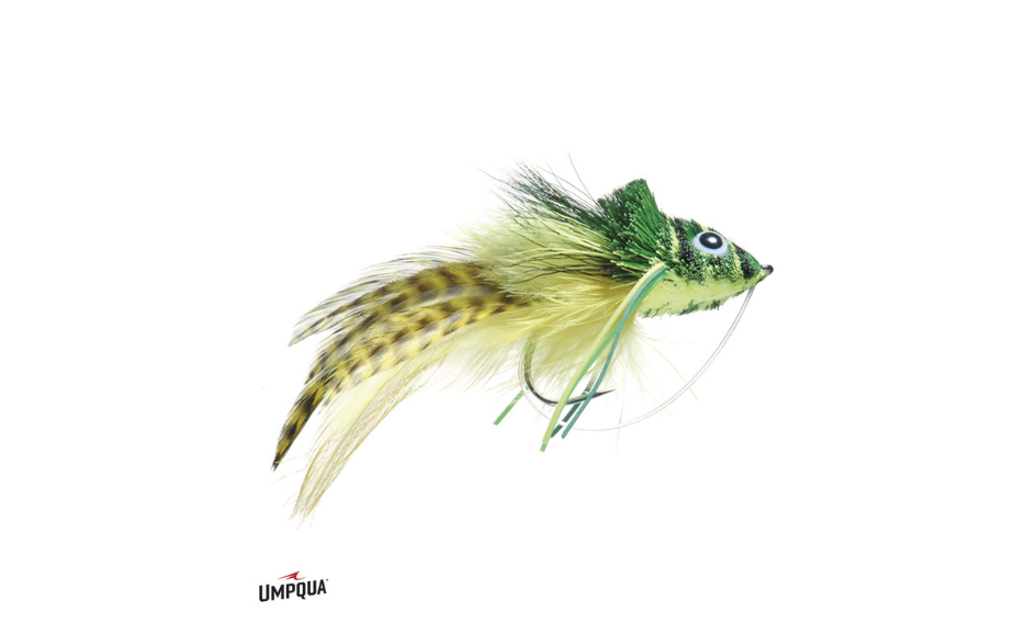 diving frog fishing lure Umpqua Swimming Frog Fly