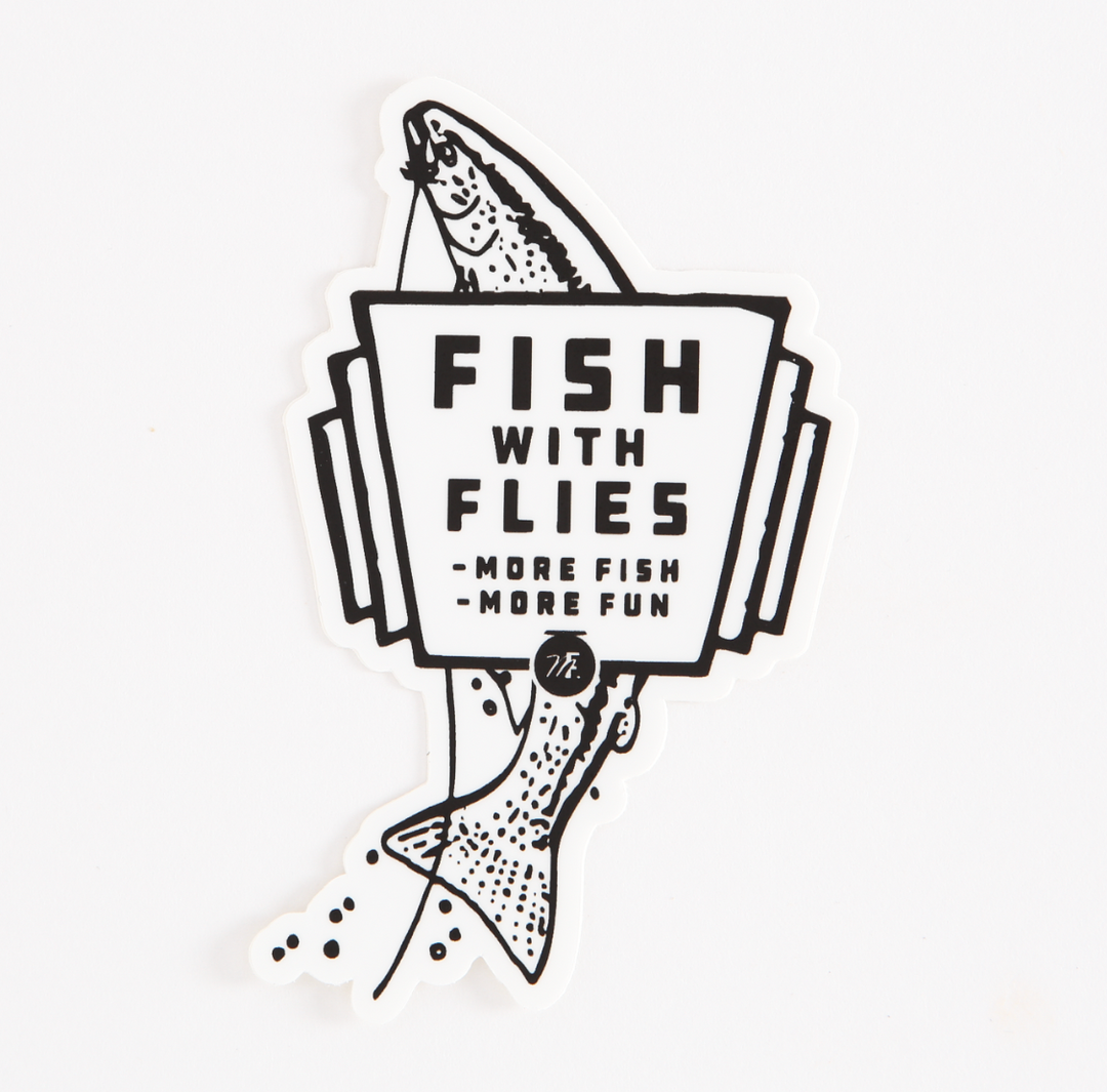 Musky Fool™ Fish With Flies Sticker