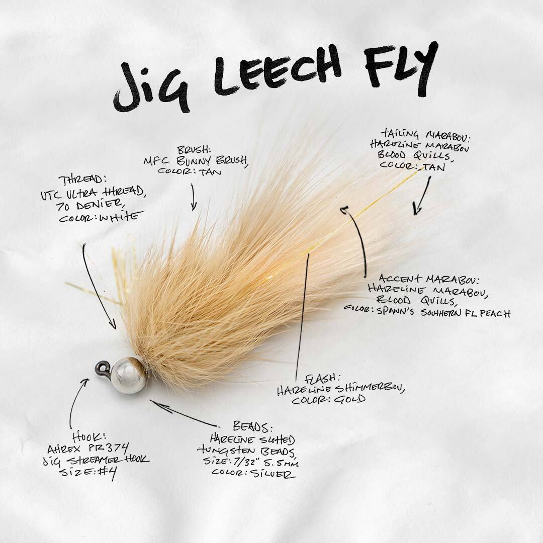 The best streamer color for Driftless trout - How to tie a Jig Leech