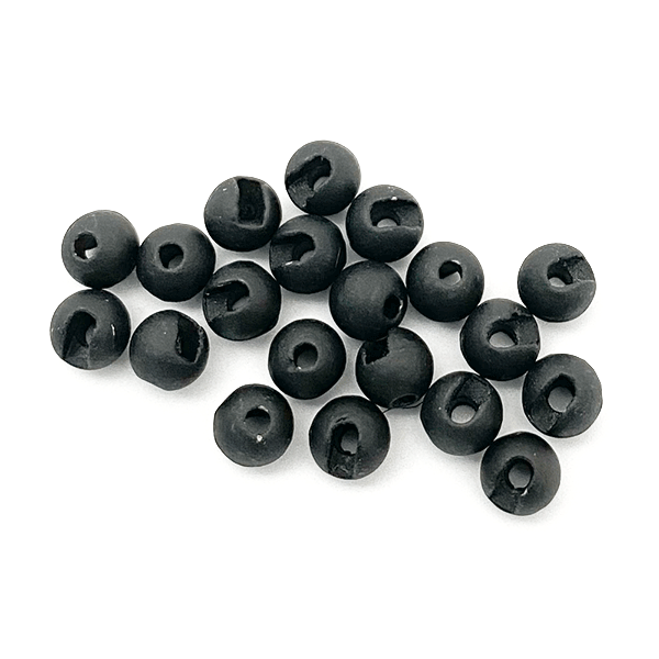 MFC Slotted Tungsten Beads in Matte Black