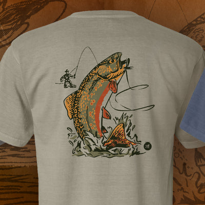 Musky Fool Vintage Trout Short Sleeve T-Shirt