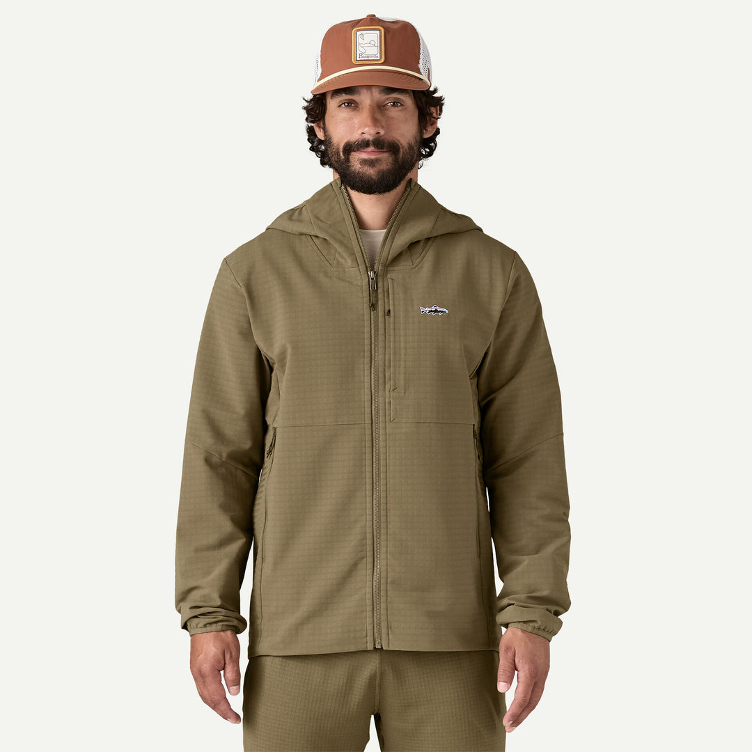 Patagonia M's R1 TechFase Fitz Roy Trout Hoody