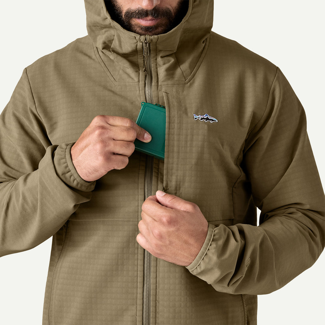 Patagonia M's R1 TechFase Fitz Roy Trout Hoody