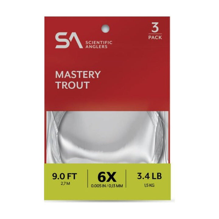 Scientific Anglers Mastery Trout Leader - 3 Pack