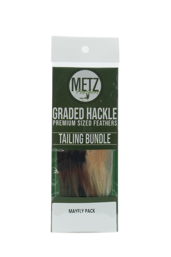 Metz Hackle Tailing Bundle 3-Pack - Mayfly