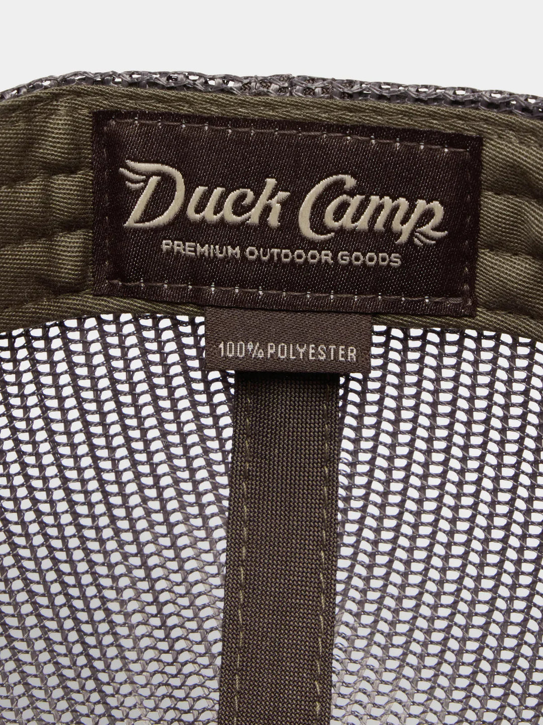 Duck Camp Trucker Hat in Woodland Camo