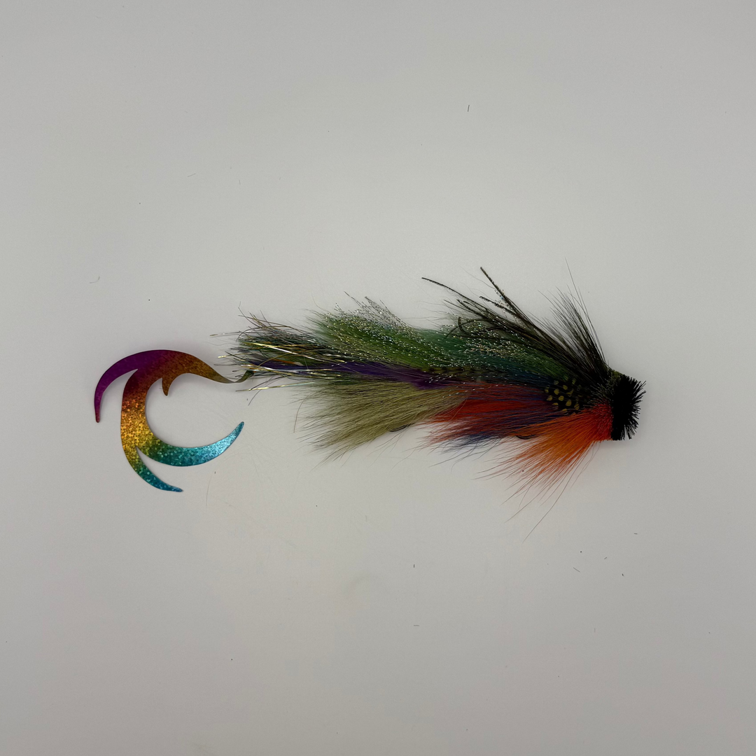 assortment texas artificial lure fishing dragonflies Urban Fly Co. Double Buford Dragon Tail – Musky Fool