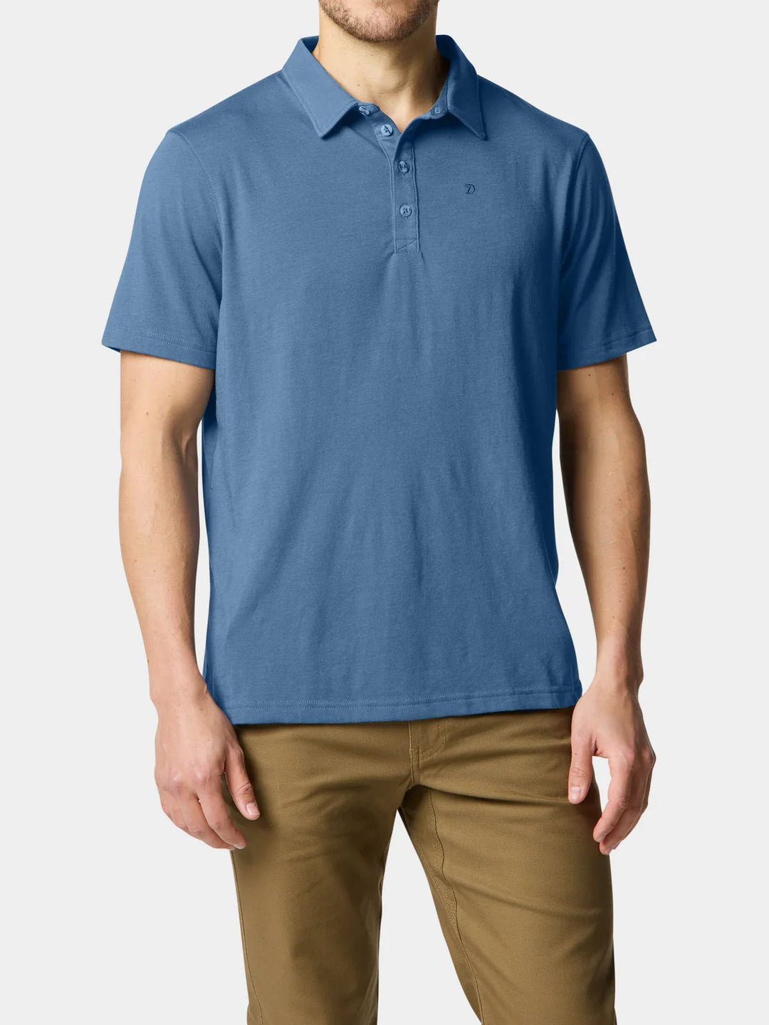 Duck Camp Men’s Essential drirelease Polo in Bering Sea Blue - New!