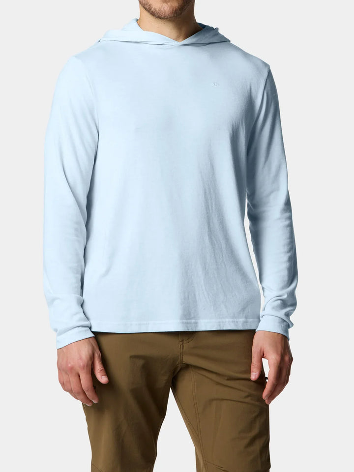 Duck Camp Men’s Essential drirelease Hoodie in Ice Water Blue - New!