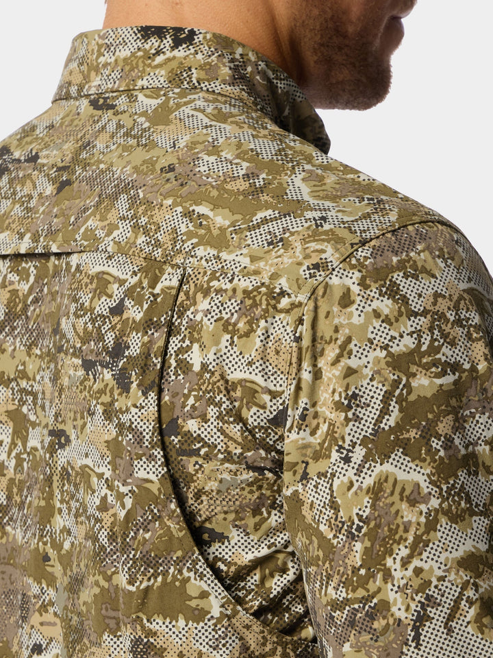 Duck Camp Men’s Lightweight Hunting Shirt Long Sleeve in Midland Camo