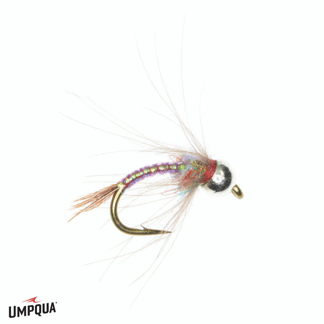 Umpqua Egan's CDC Tungsten Rainbow Warrior Fly