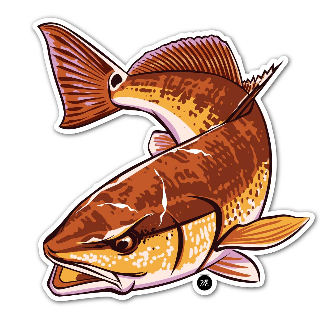 Musky Fool™ Redfish Randy Sticker