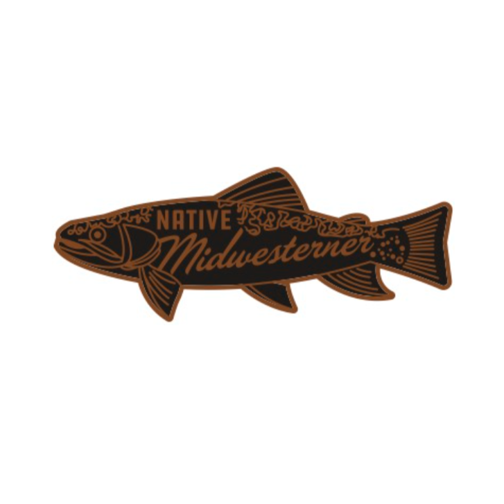 Musky Fool™ Native Midwesterner Brook Trout Sticker