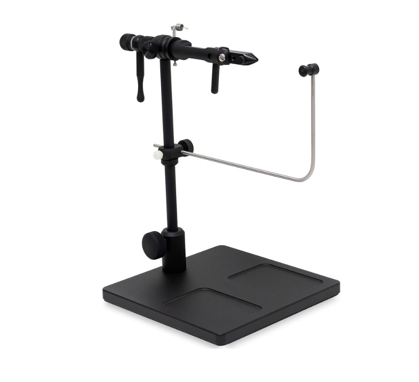 Renzetti Clouser Traveler Vise 2300 - Black Anodized w/ 6x6 Pedestal Base and Hook Retainer