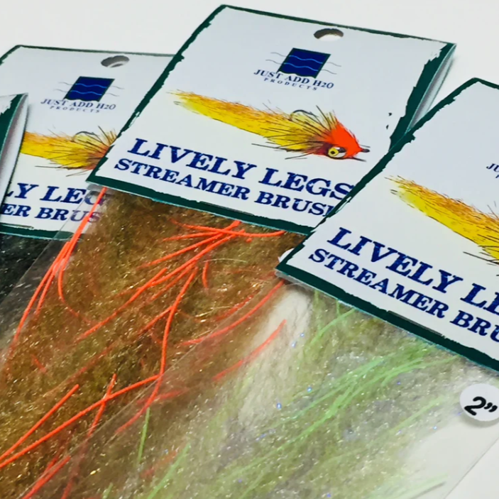 RD Fly Fishing Lively Leg Streamer Cepillo 2"