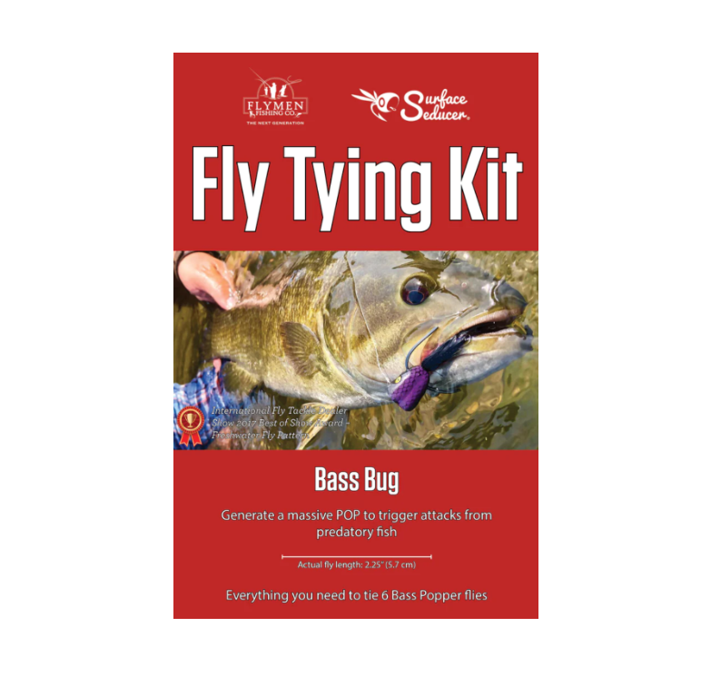 Flymen Kit de atado de moscas - Surface Seducer Double Barrel Bass Bug 