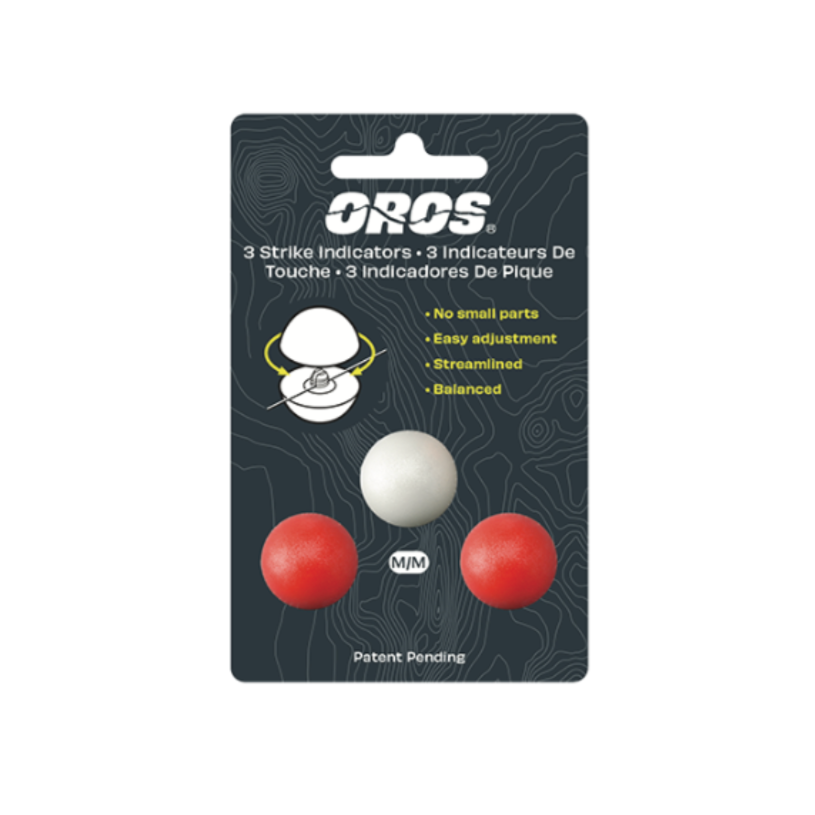 Oros 3-Pack Strike Indicator Red/White Large