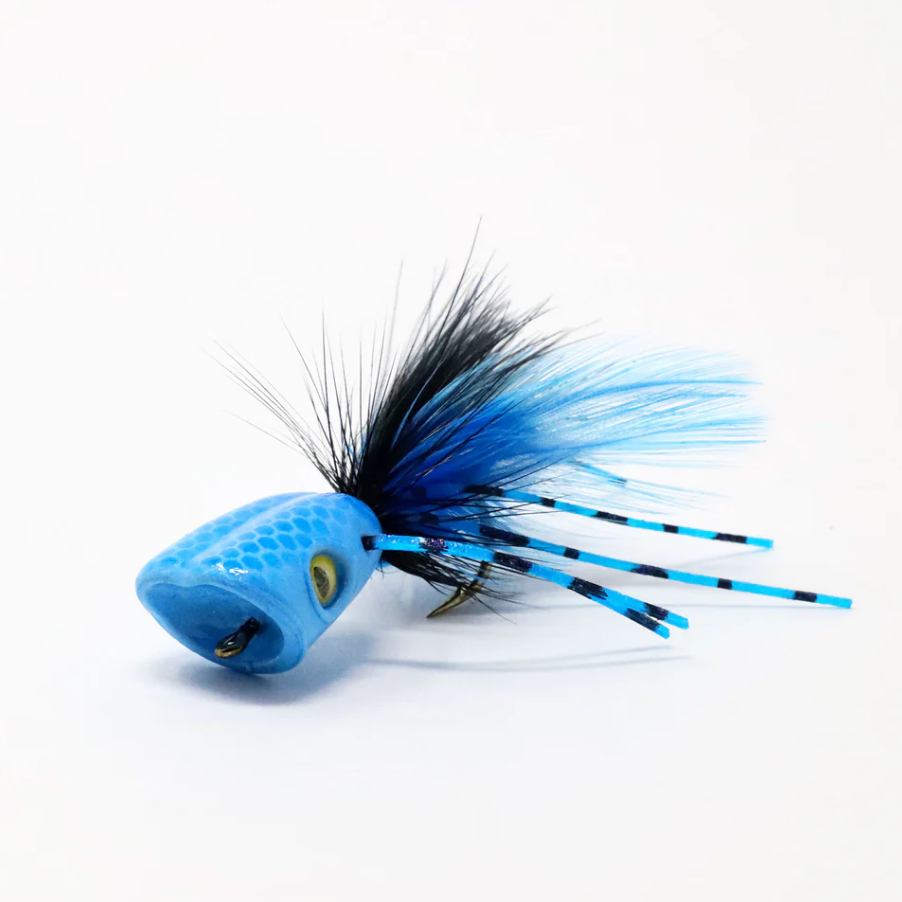 Double Barrel Bass Bug Popper Fly Assortment