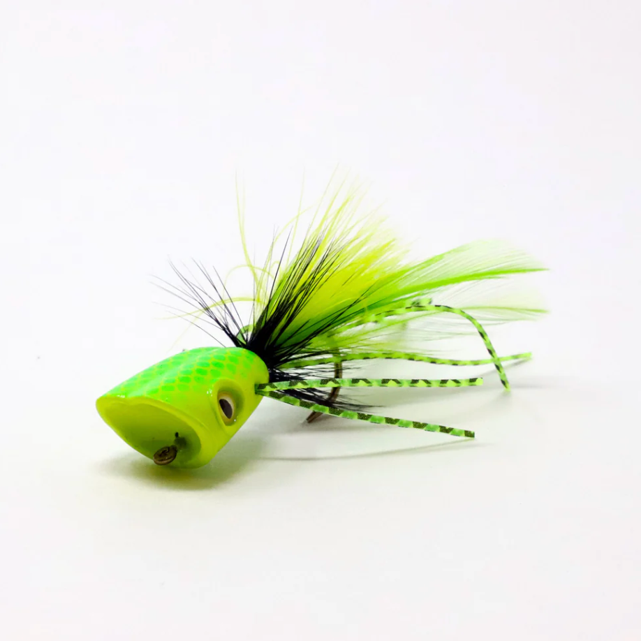 Double Barrel Bass Bug Popper Fly Assortment