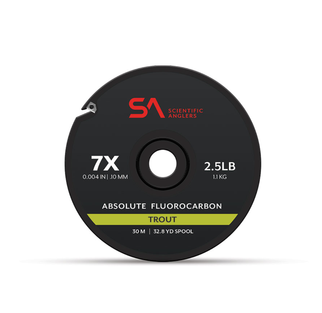 Tippet para trucha de fluorocarbono absoluto de Scientific Anglers 