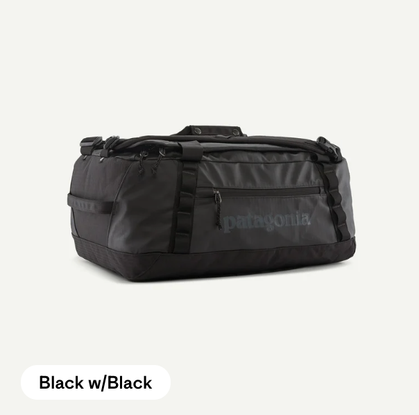 dimensions of patagonia black hole duffel 40L Luggage Pros film laminate Duffel Bag Size & Fit