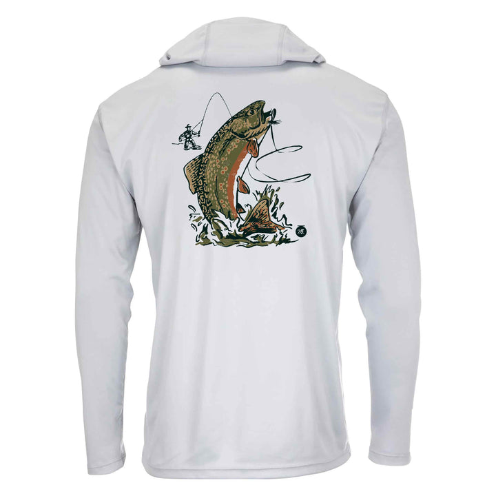 Musky Fool x Simms Men's Tech Hoody - Vintage Trout / Sterling