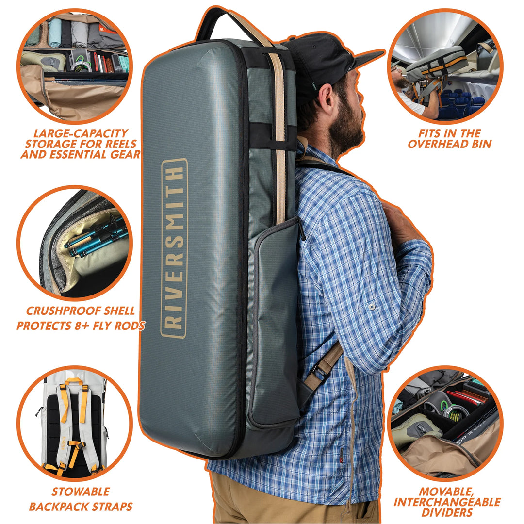 Riversmith Convoy Travel Pack Rod & Gear Bag