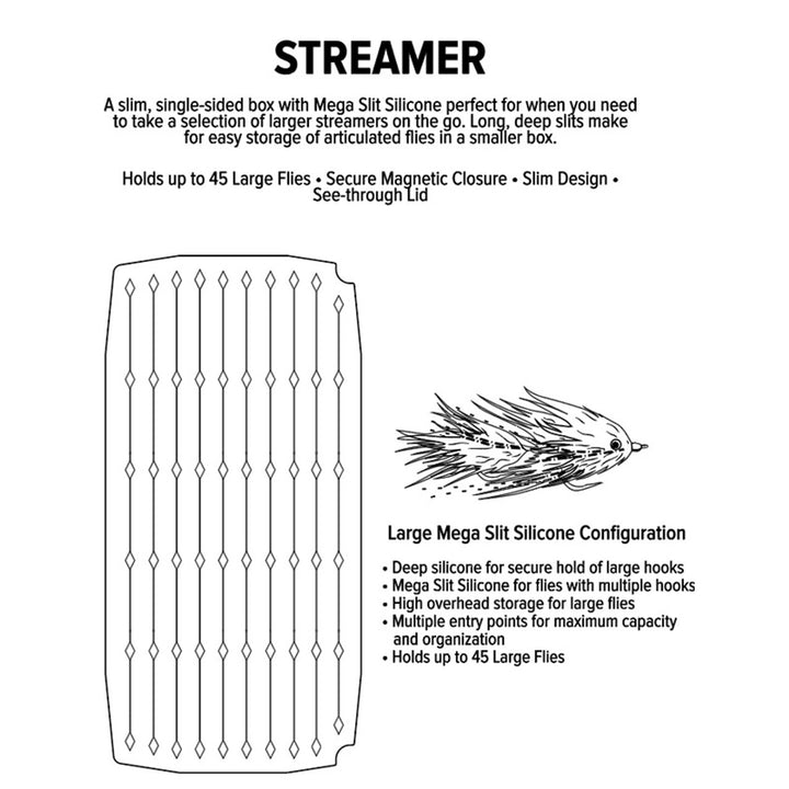 Umpqua UPG Silicone Streamer Large Fly Box