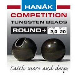Hanak Round+ Slotted Tungsten Beads