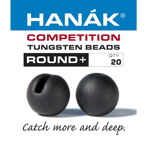 Hanak Round+ Slotted Tungsten Beads