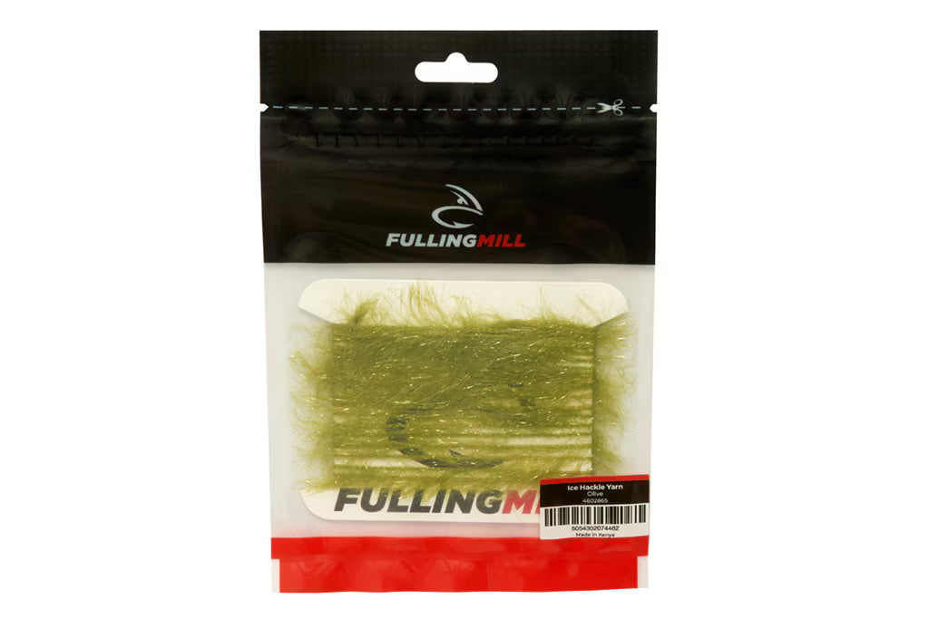 Fulling Mill Ice Hackle Yarn - Olive