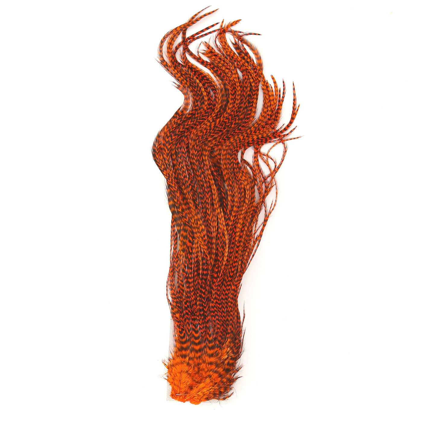 Hareline Half Grizzly Saddle Feathers