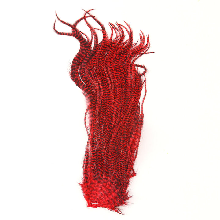 Hareline Half Grizzly Saddle Feathers