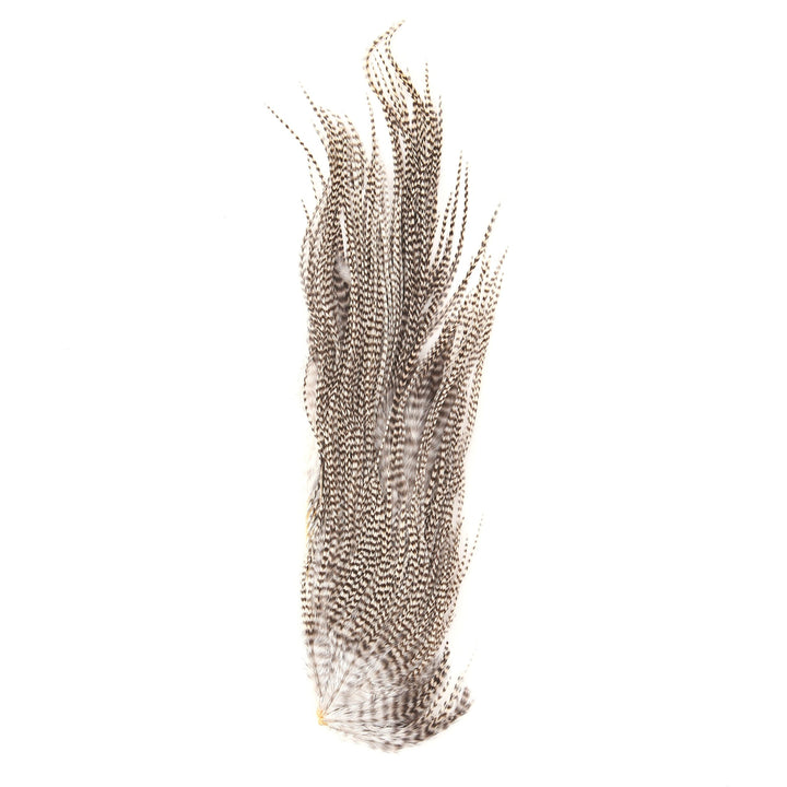 Hareline Half Grizzly Saddle Feathers