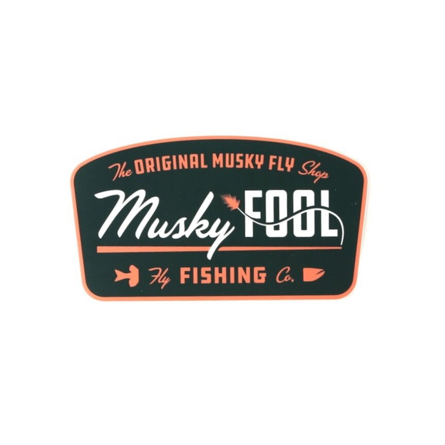 Musky Fool Patch Sticker - Green and Peach