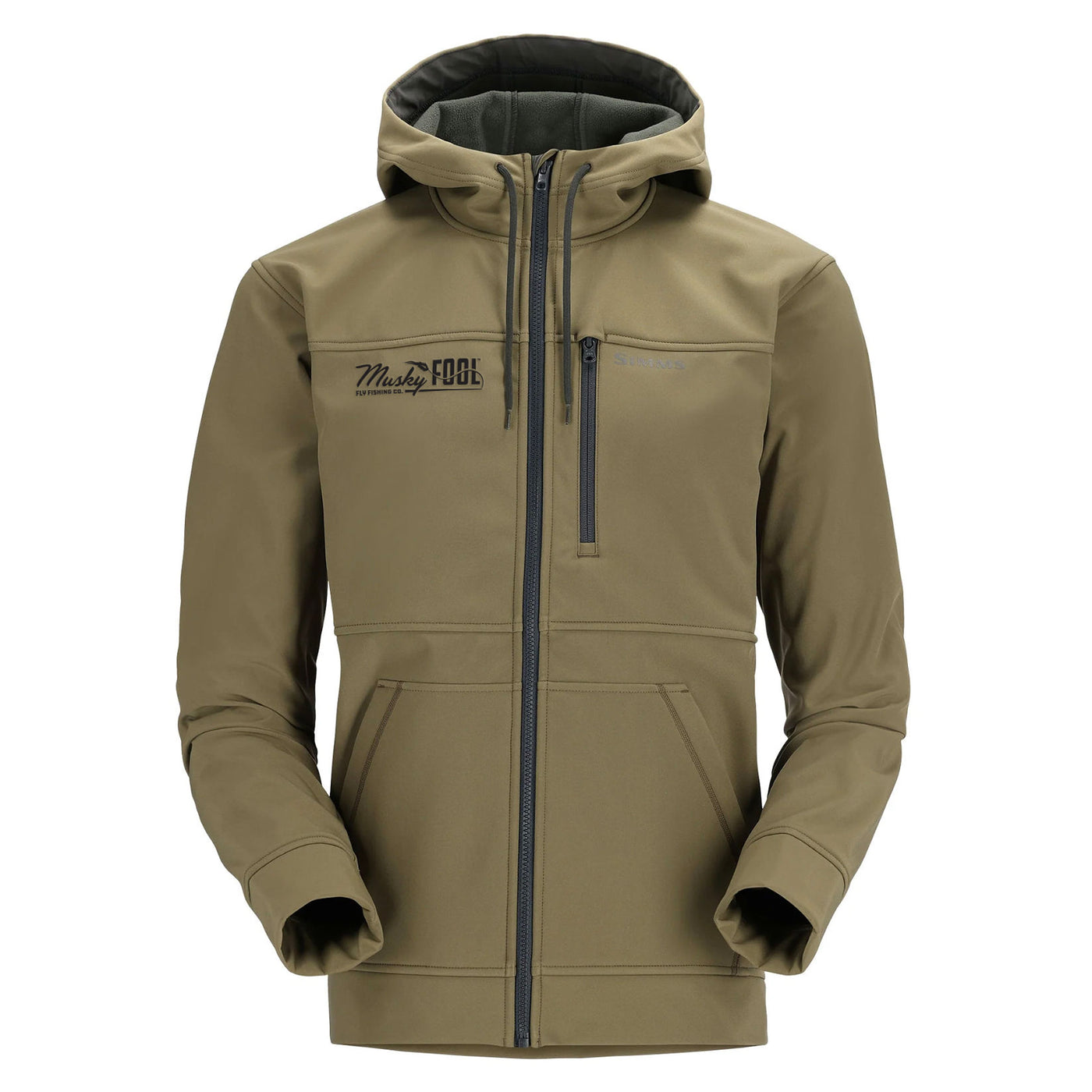 Musky Fool x Simms Men's Rogue Hoody Dark Stone
