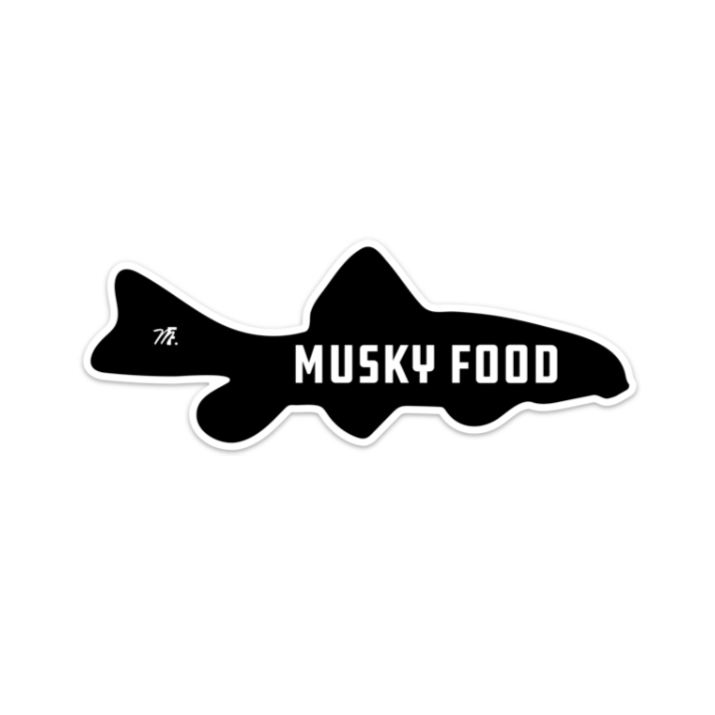 Musky Fool Musky Food Sticker