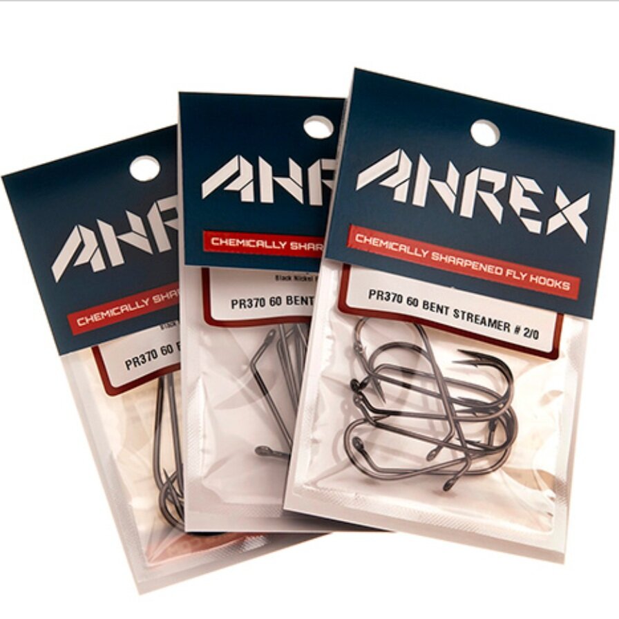Ahrex PR370 60 Degree Bent Streamer Hook 6/0