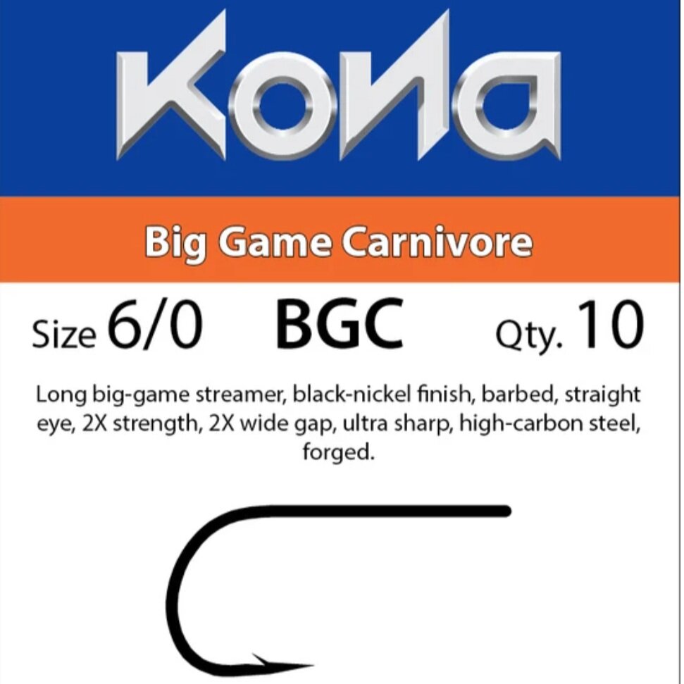 Kona BGC Big Game Carnivore Hooks 5/0