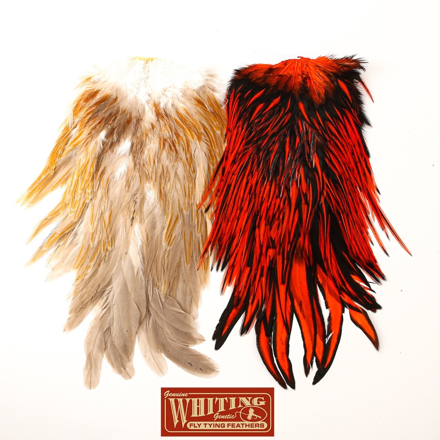 フライマテリアル ハックルWhiting Rooster Saddle Cree Whiting Cree Capes and Saddles - The Compleat Angler