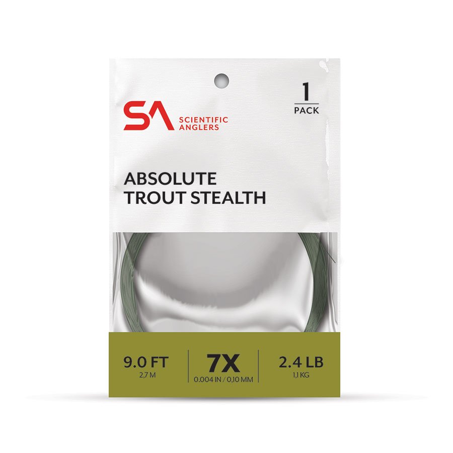 Scientific Anglers Absolute Stealth Trout Leader 1 pack