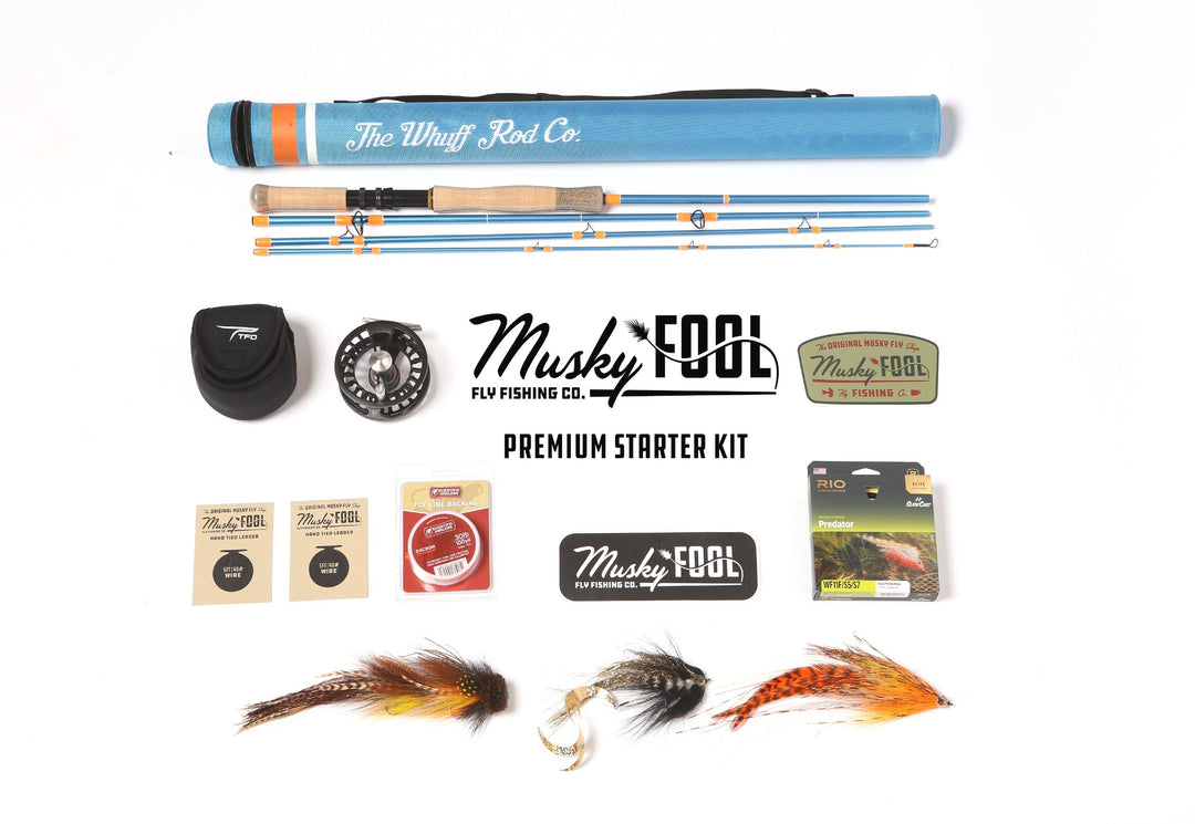Kit de inicio premium de pesca con mosca almizclada