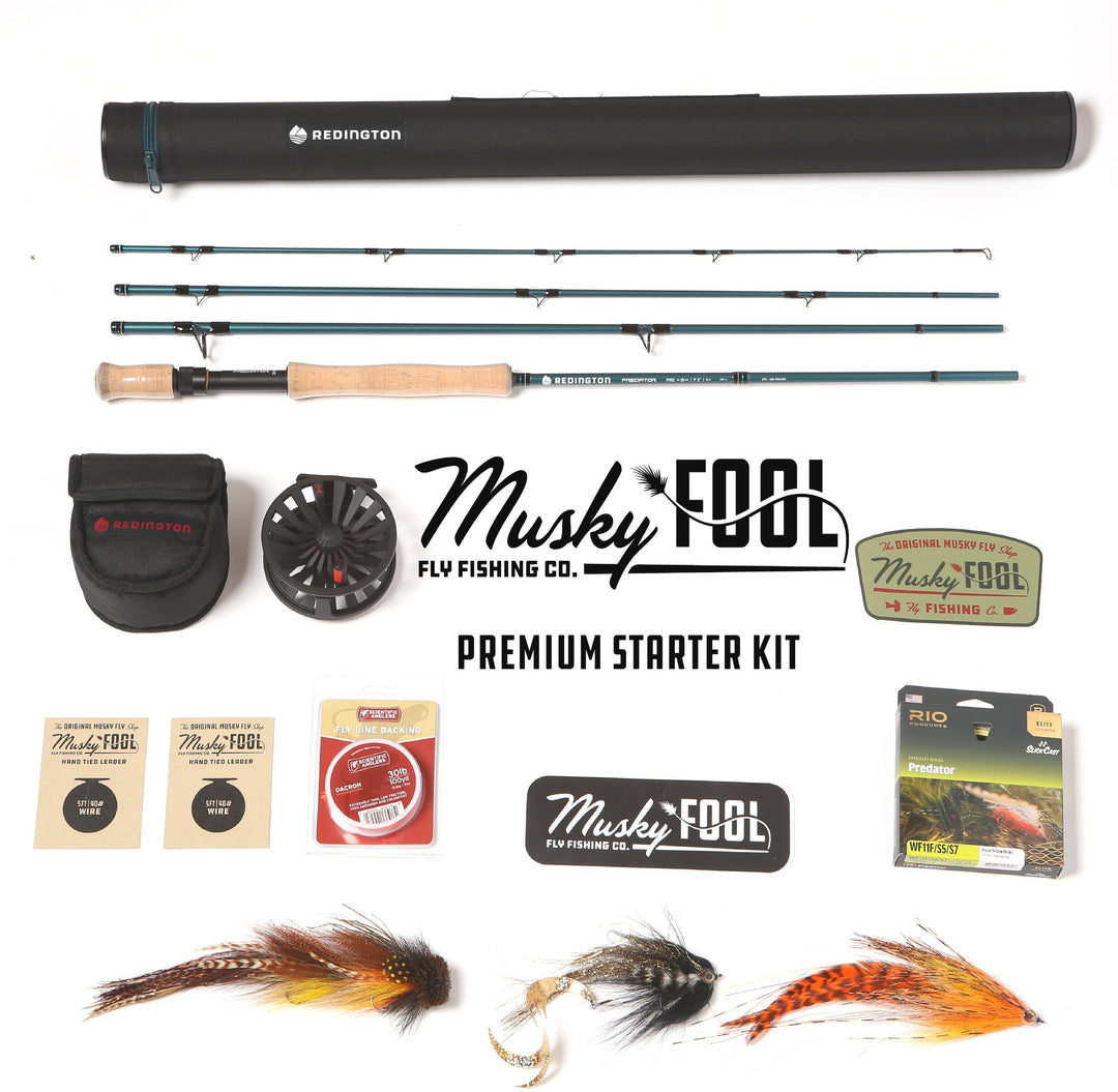 Kit de inicio premium de pesca con mosca almizclada