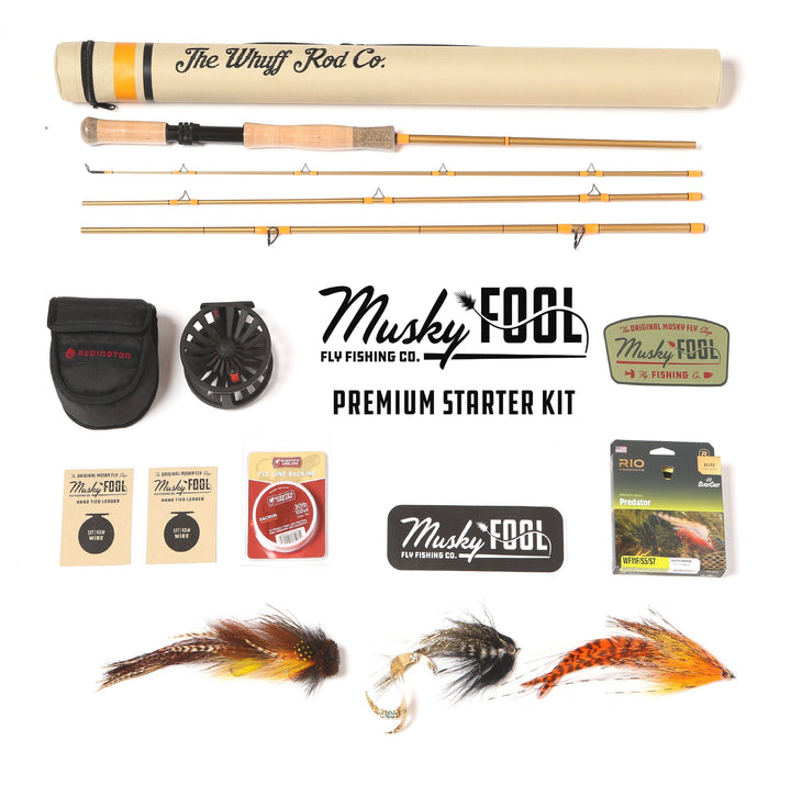 Kit de inicio premium de pesca con mosca almizclada