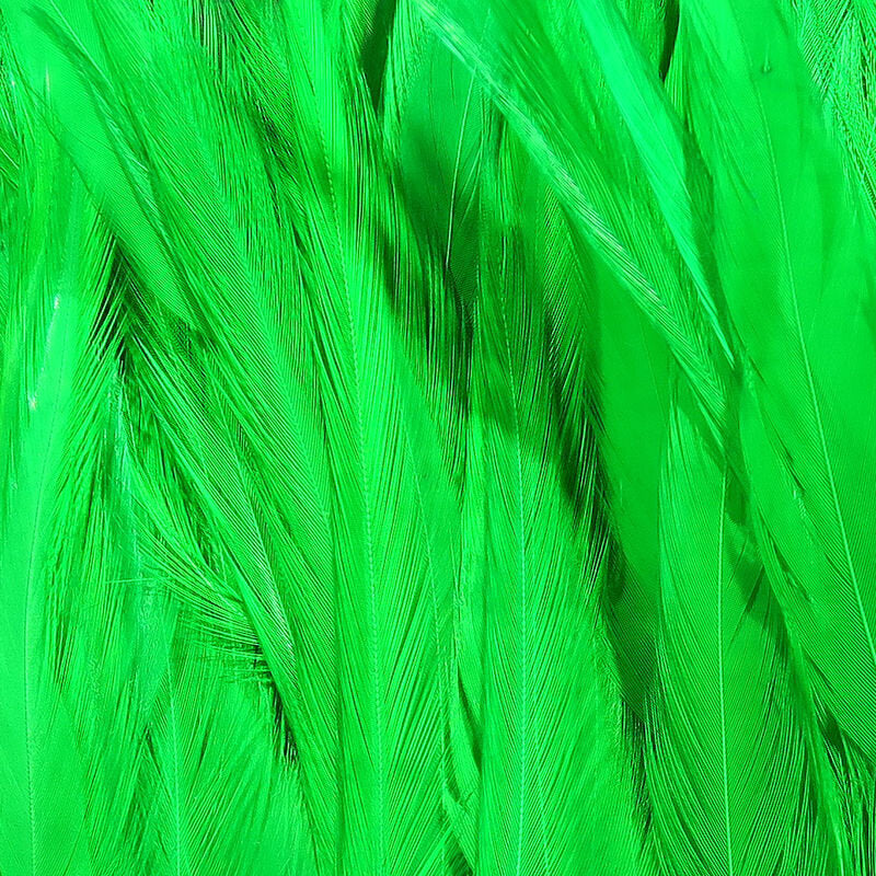 Hareline Strung Chinese Saddle Feathers 5" to 7"